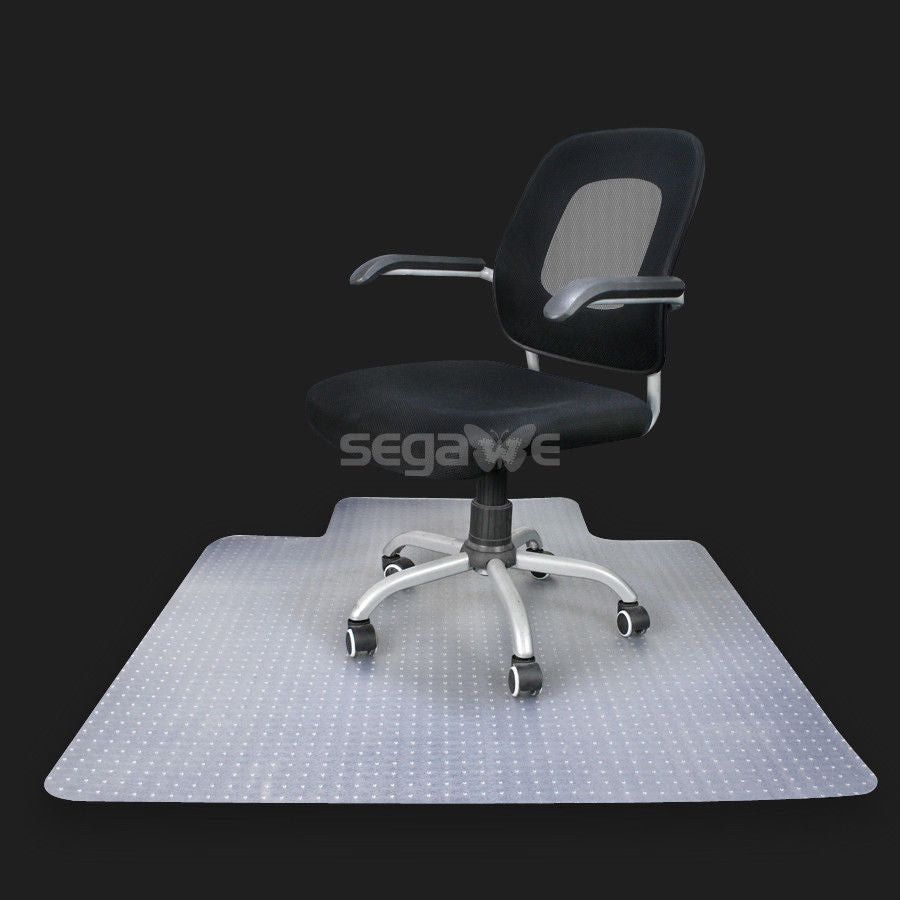 1/8 inch Thickness Office Chair Mat 48 x 36 inch Anti-Slip Rectangular With Lip