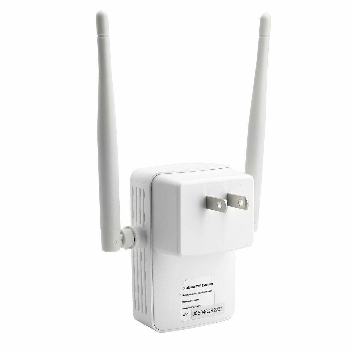 1200Mbps WiFi Range Extender Repeater Wireless Amplifier Router Signal Booster A
