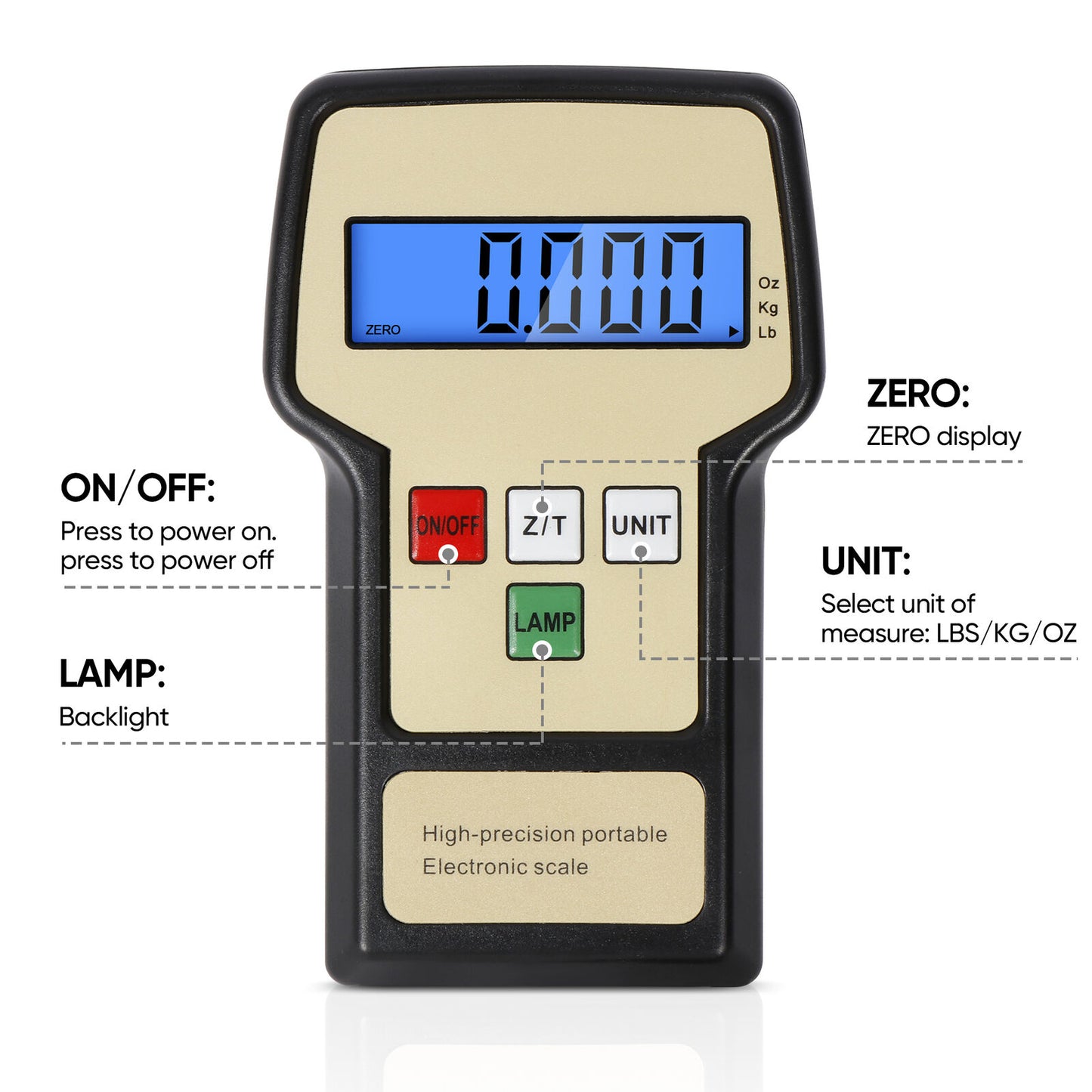 Digital Refrigerant Electronic Charging Scale Meters 220 lbs for HVAC with Case