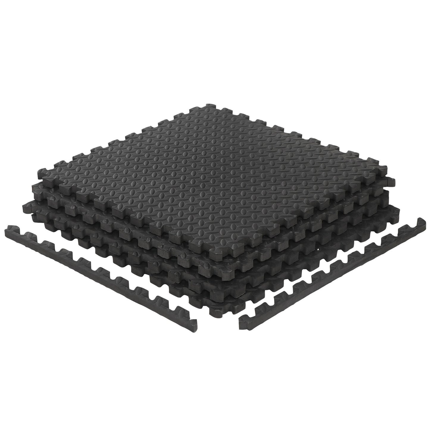 Puzzle Exercise Mat with EVA Foam Interlocking Tiles for Exercise Gym Work 48PCS