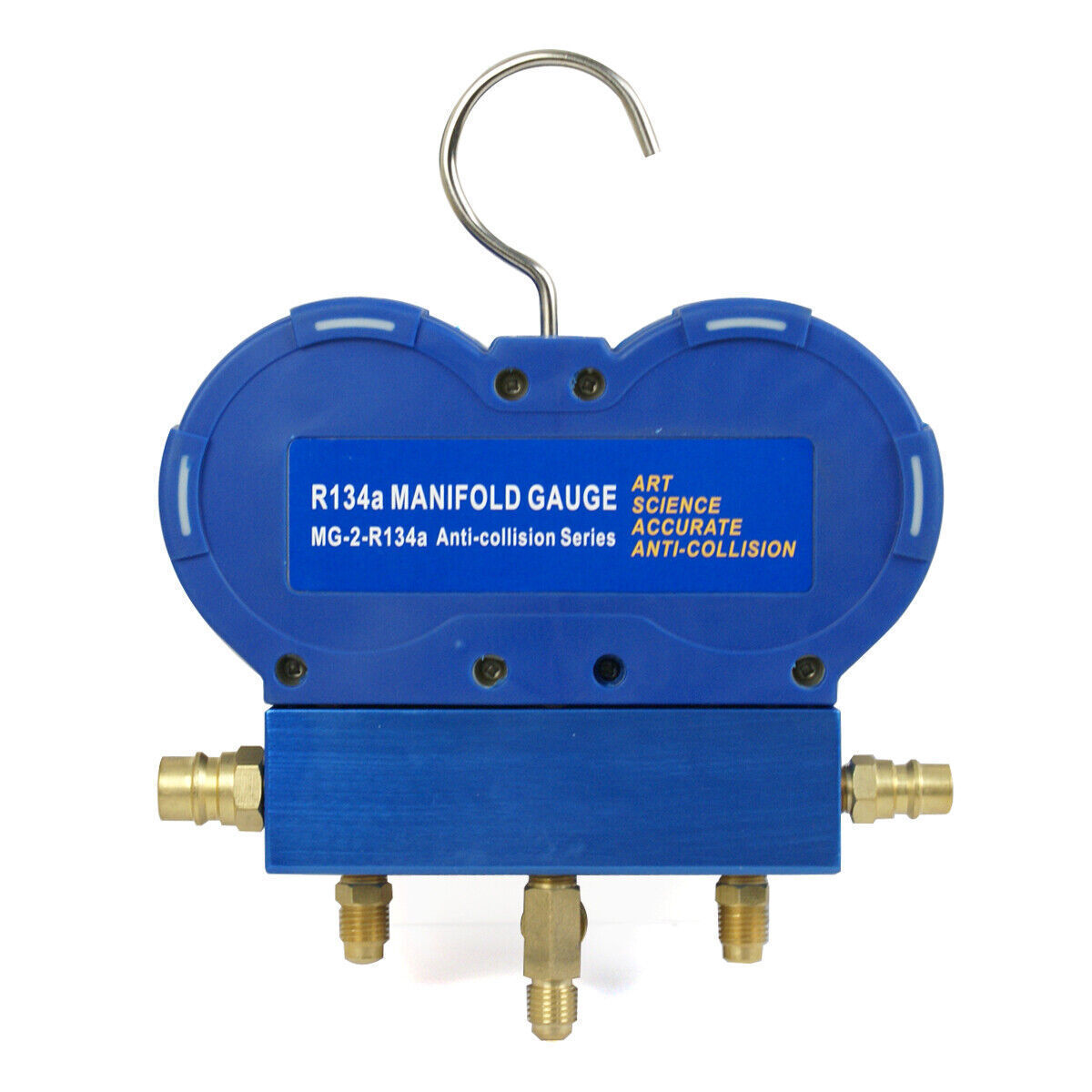 4 CFM Vacuum Pump Air Refrigeration Kit AC Manifold Gauge Set R134A R410A R22