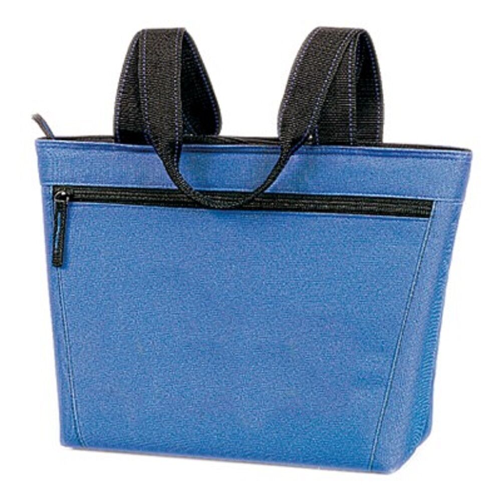 Two-Tone 12-Pack Cooler Tote Royal Blue / Black CT-111