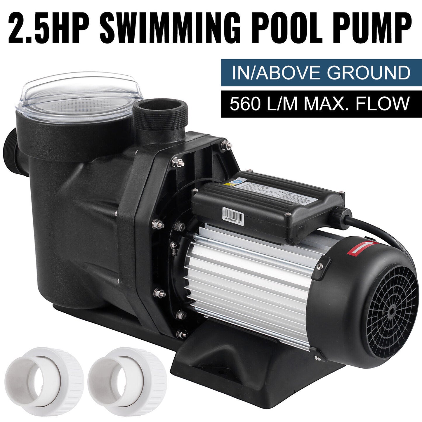 Hayward 2.5HP Swimming Pool Pump In/Above Ground 1850w Motor W/ Strainer Basket