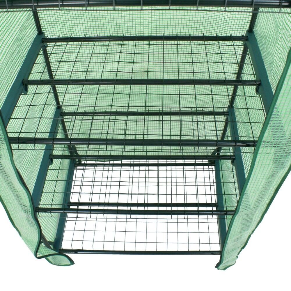 Mini Greenhouse Outdoor  Portable Green House Gardening w/ 4 Tier PE Cover