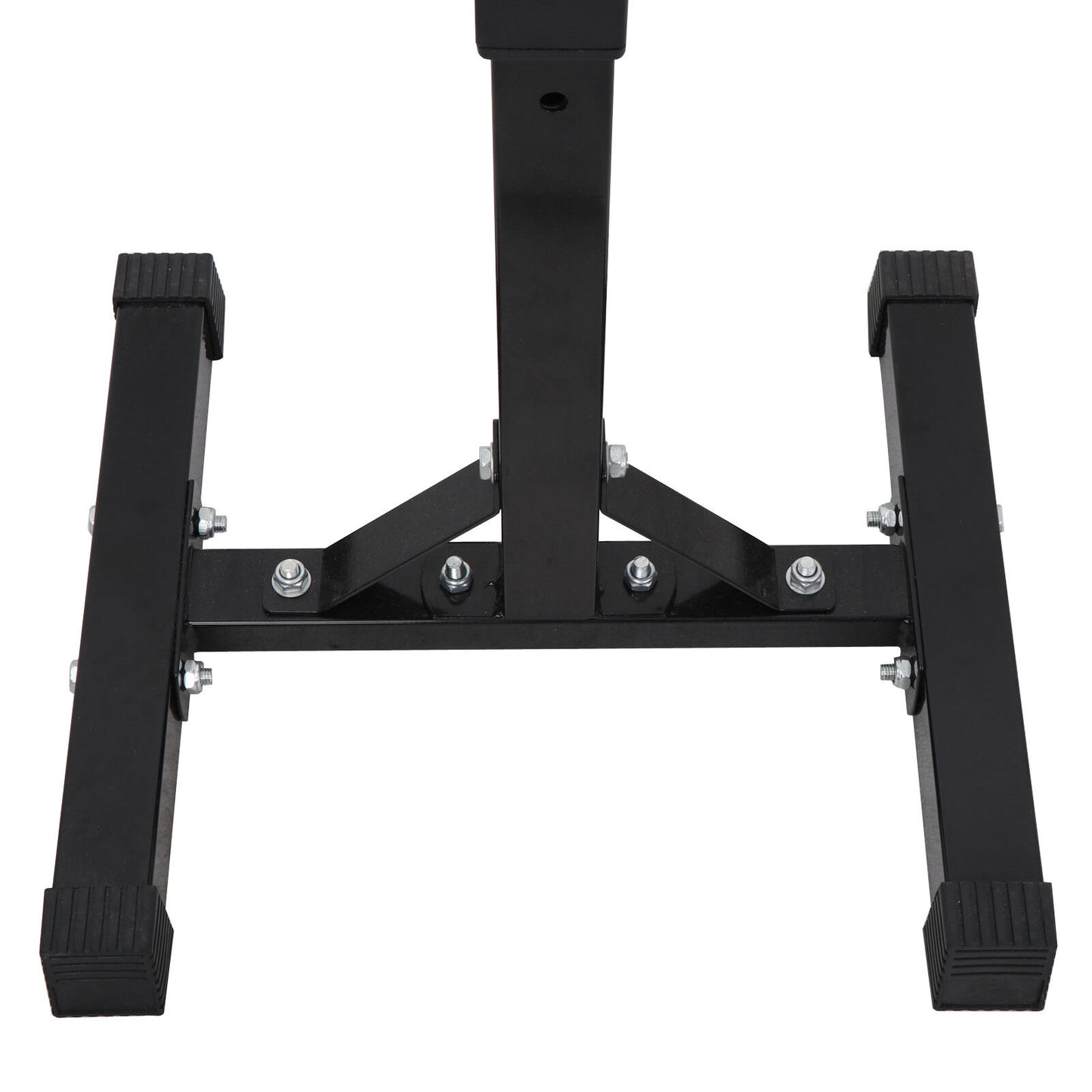 2pcs Adjustable Rack Standard Steel Squat Stands Barbell Free Press Bench