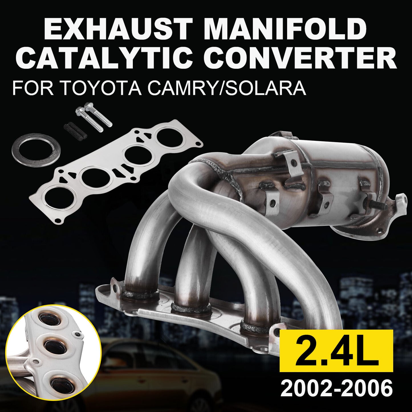 Catalytic Converter For Toyota Camry 2.4L Exhaust Manifold Engine 2002-2006