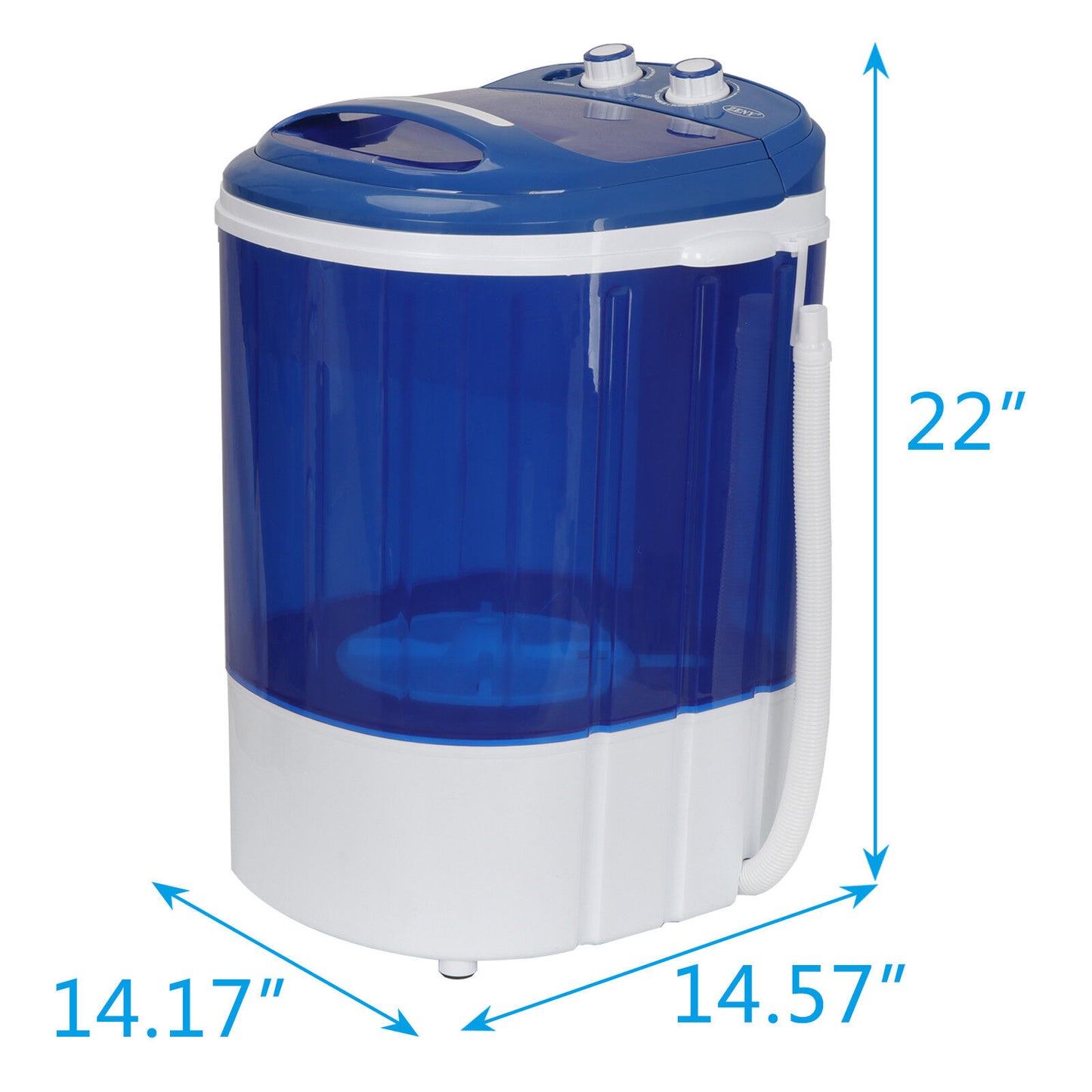 Portable Mini Laundry Washer 7.9 lbs Compact Washing Machine Idea Dorm Rooms
