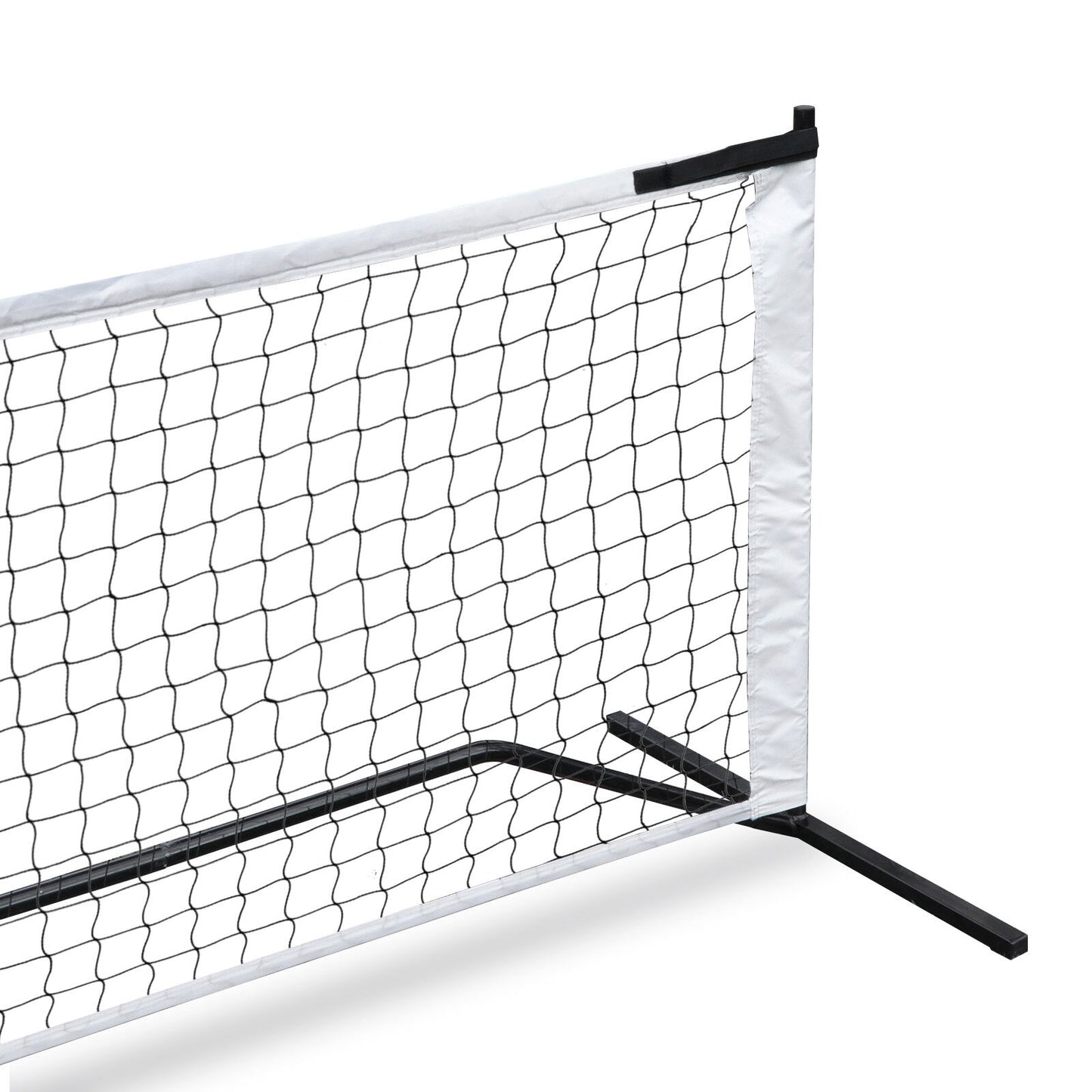 Portable Pickleball Game Tennis Net Powder Coated Frame Yard w/ Carry Bag&Stakes