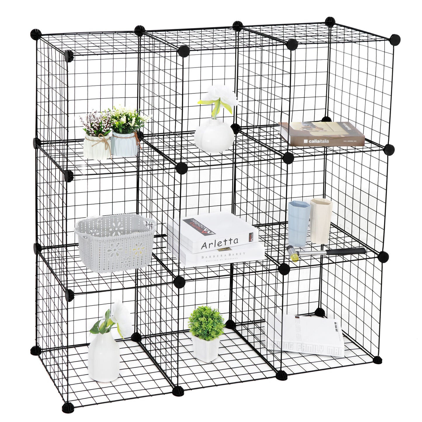 Pet Playpen Includes Cable Ties Metal Wire Apartment Style TwoStorey Bunny