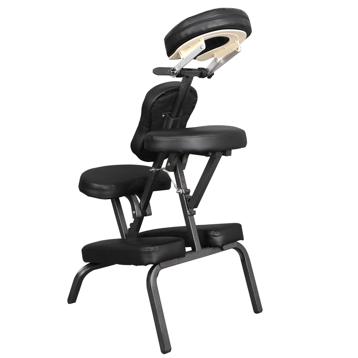 Portable Massage Chair Foldable Tattoo Therapy Chair PU Leather Pad Spa Salon