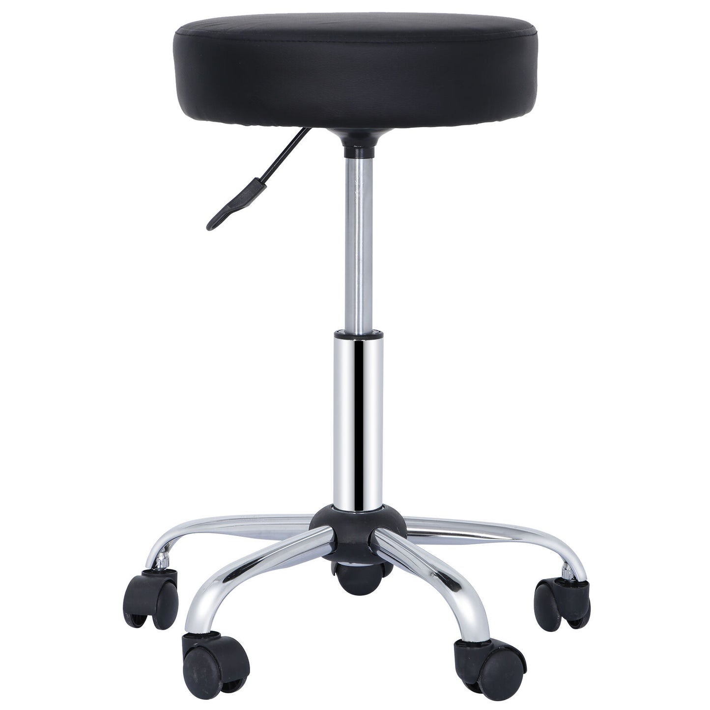 2PCS Hydraulic Rolling Stool Swivel Salon Chair Office Tattoo Adjustable Black