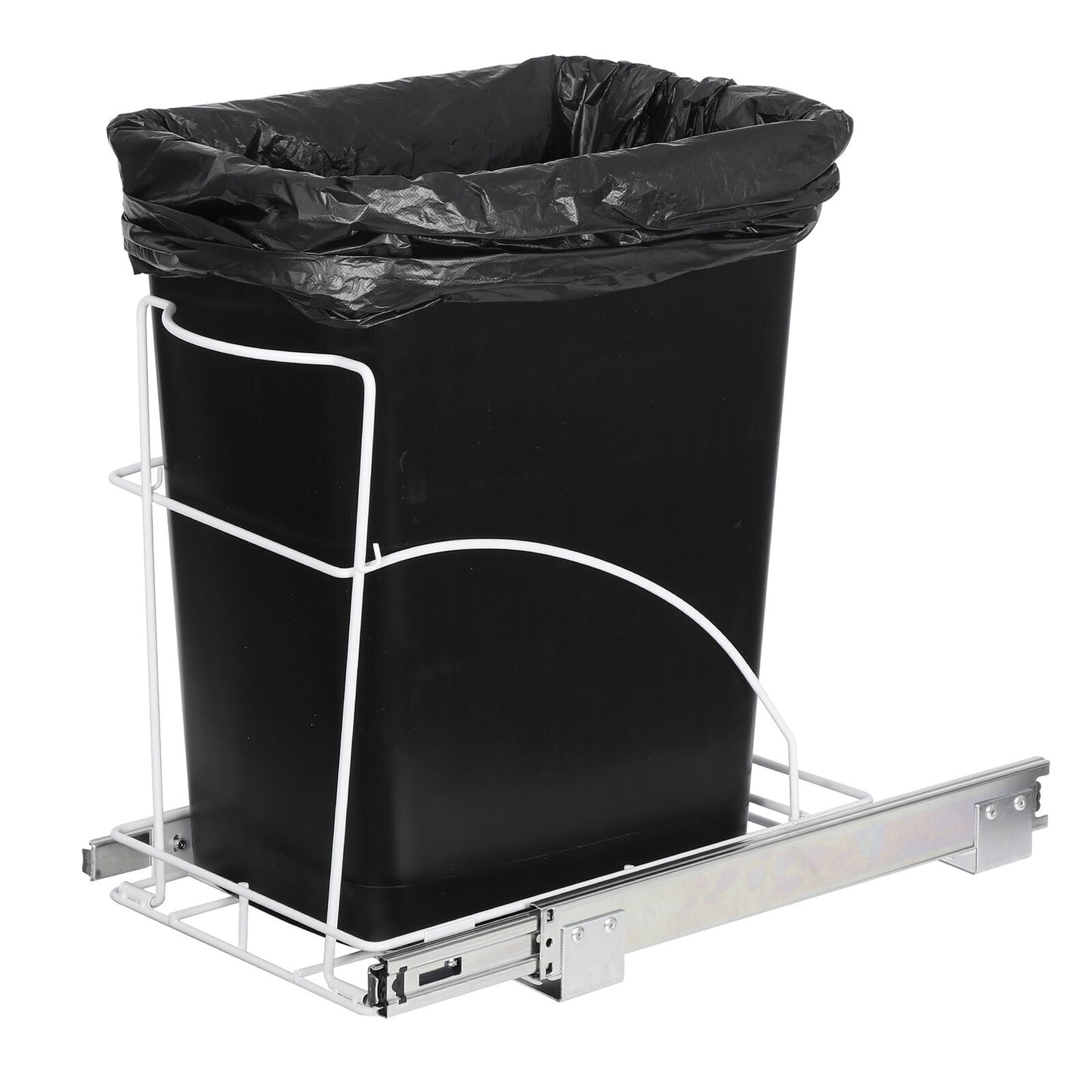7.6 Gallon Pull Out Trash Can Under Cabinet Design 29 Liter Capacity Home Office