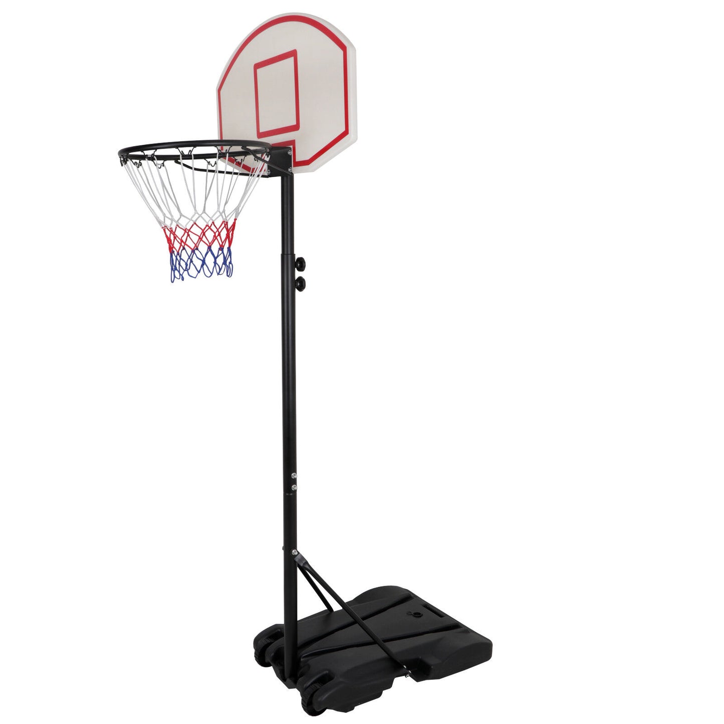 Basketball Portable System Adjustable Hoop Backboard Yard Outdoor Kids Sports
