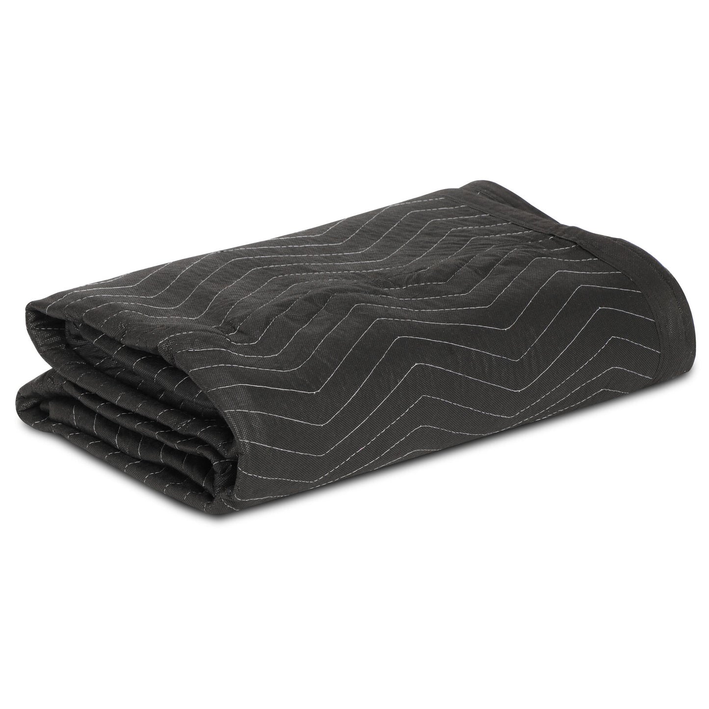 12 Pack Moving Blankets 80" x 72" Pro Economy Black Shipping Furniture Pads