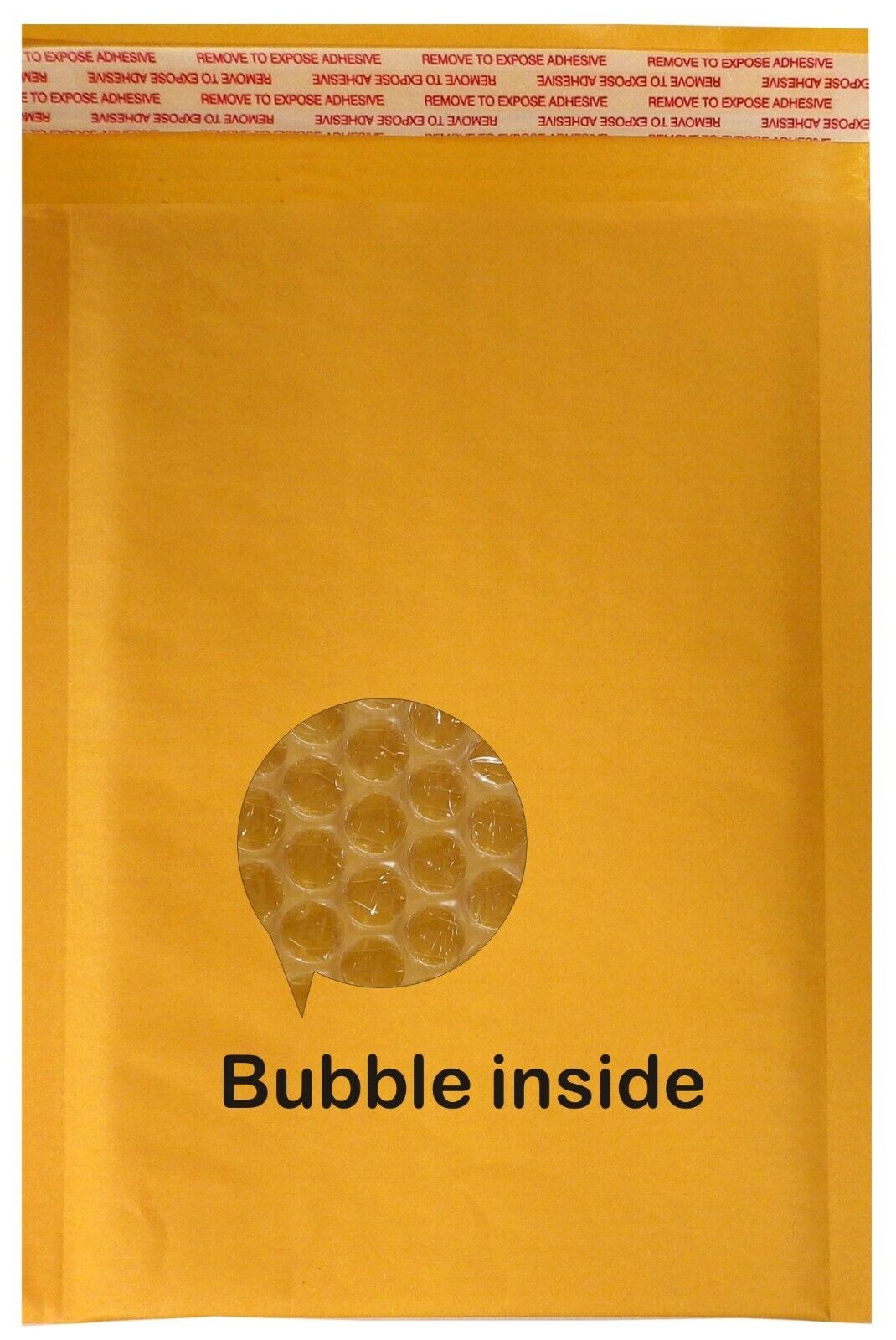 Polycyber 500 pcs #000 Kraft Bubble Envelopes Mailers  (Inner 4x7)