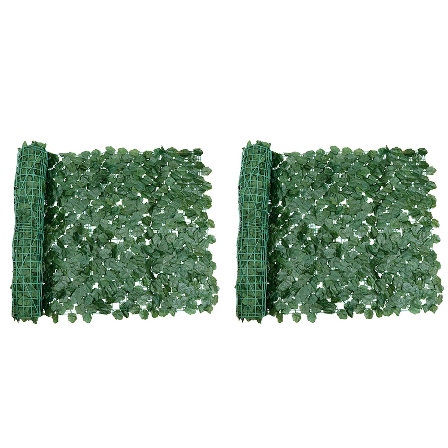 Privacy Fence Screen Artificial 98"X39" Faux Ivy Hedge Fencing Outdoor Decor X4