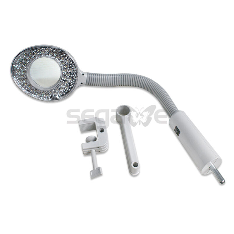 Portable 2 in 1 Facial Steamer 5X Magnifying Lamp Hot Ozone Machine Spa Salon