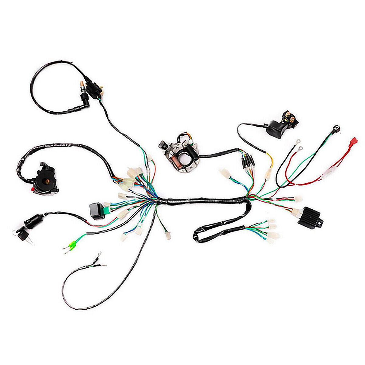 50cc-110cc CDI Wire Harness Stator Assembly Wiring Kit For Chinese ATV Quad Quad
