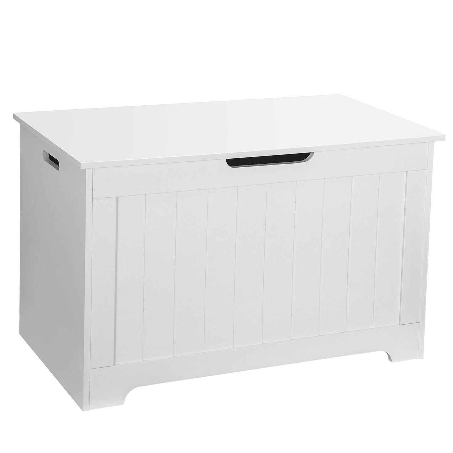 2X Lift Top Entryway Storage Chest Bench with 2 Safety Hinge Wooden Toy Box