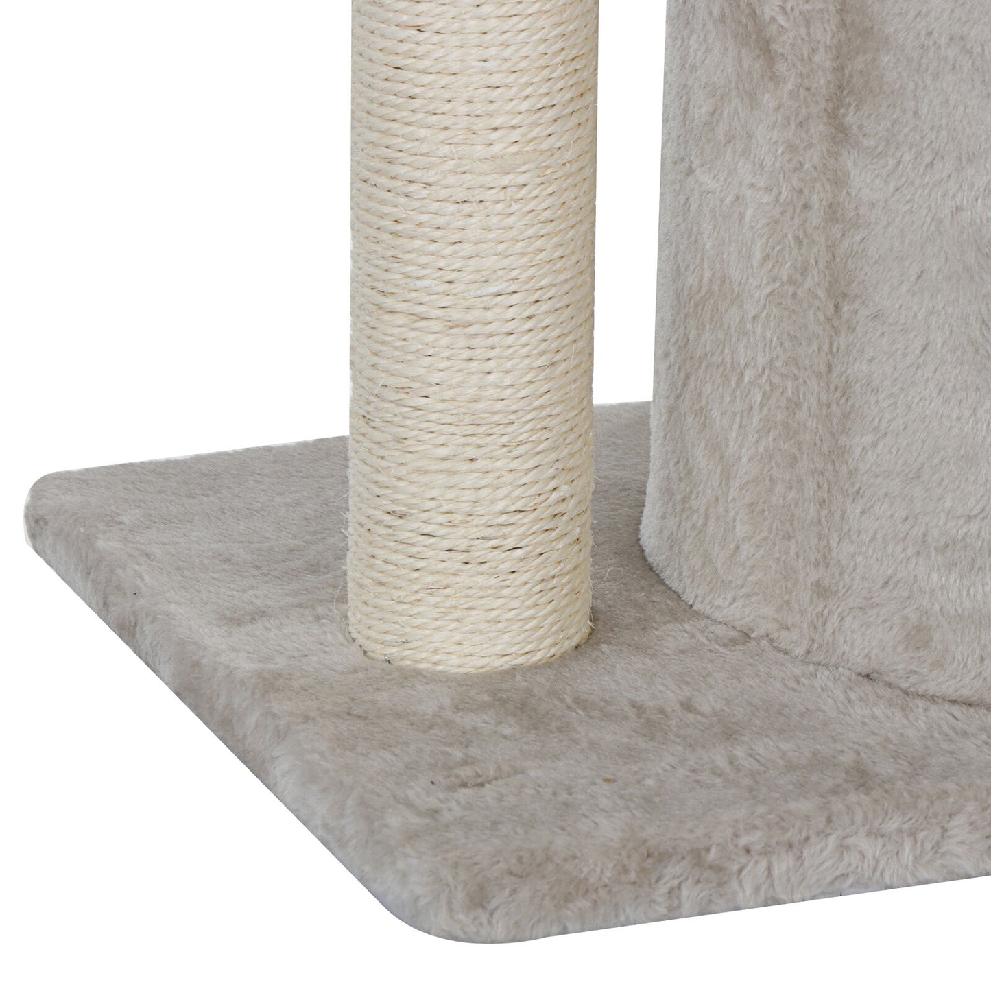 Cat Tree with Sisal-Covered Scratching Posts for Kitten Pet Play Condo Furniture