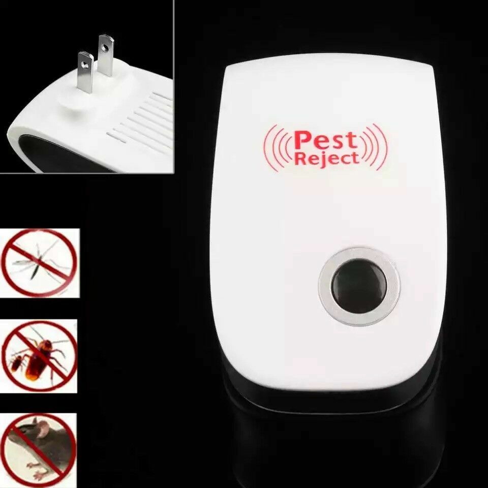 Pest Reject Pro Ultrasonic Repeller Home Bed Bug Mites Spider Defender Roaches