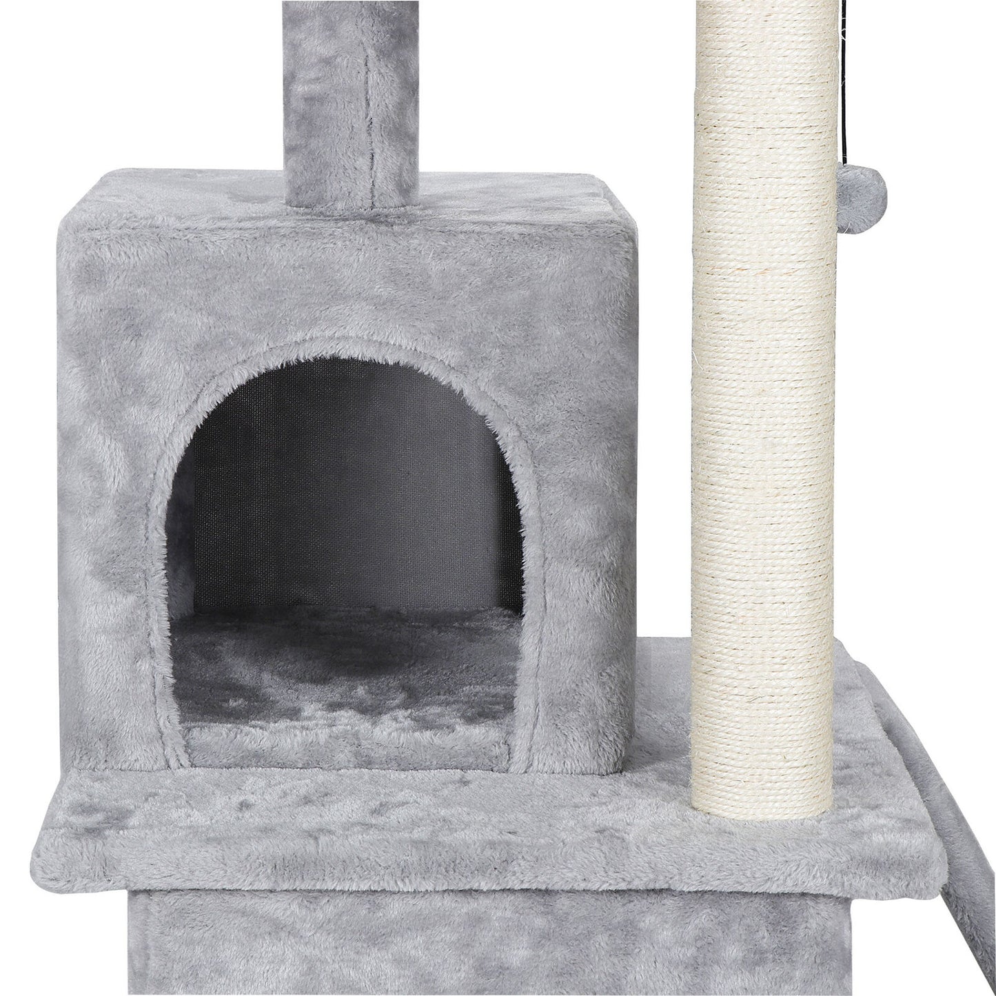34"Cat Tree Tower Great For Multiple Cats Scratcher Play House Condo Pet House