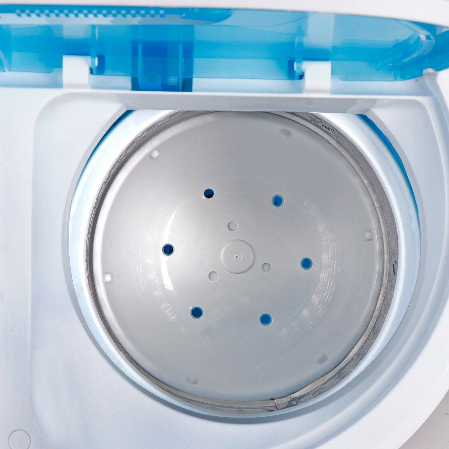 Compact Portable Twin Tub Washing Machine Top load 10lbs Washer Gravity Drain