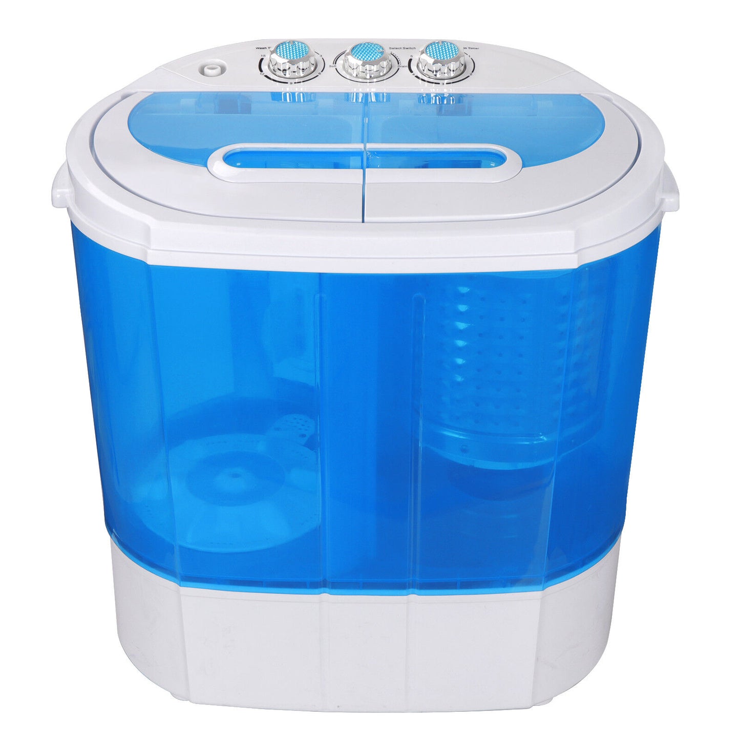 Portable Washing Machine Compact lightweight 10lbs Washer w/ Spin Cycle Dryer