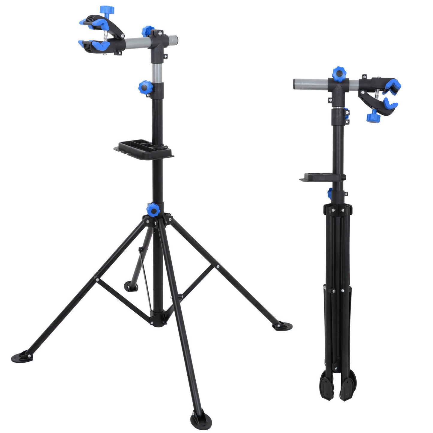 Pro Bike Repair Stand Adjustable w/ Max 74" Telescopic Steel Arm Bicycle Rack