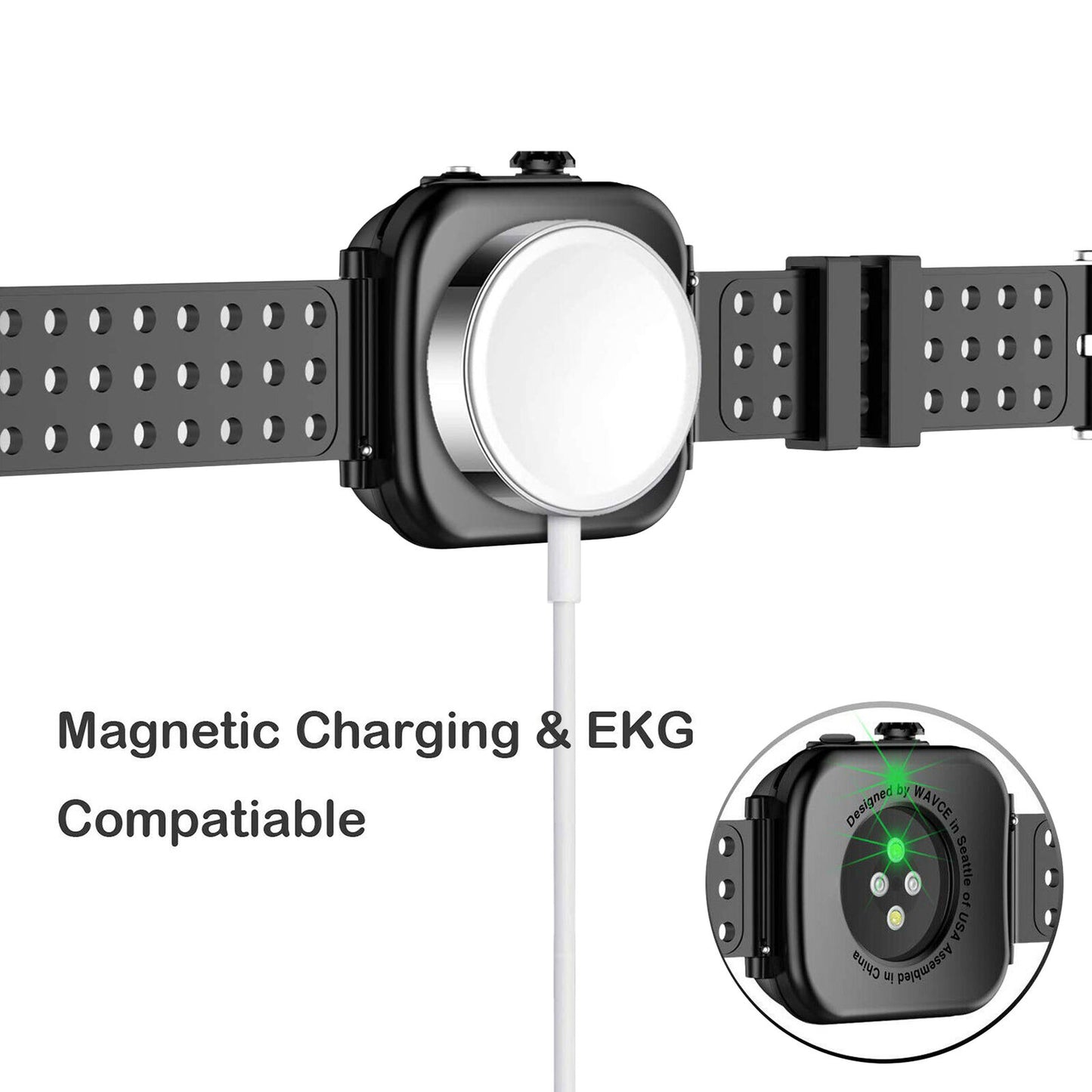 For Apple Watch Series 4 5 6 SE 44mm Case Rugged Protective Cover+2x Band Straps