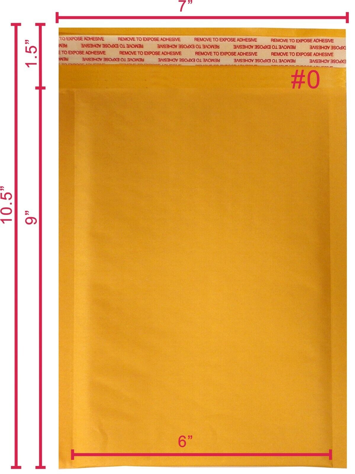 Polycyber250pcs #0 Kraft Bubble Envelopes Mailers 6 X 9(Economy Quality-Thinner)