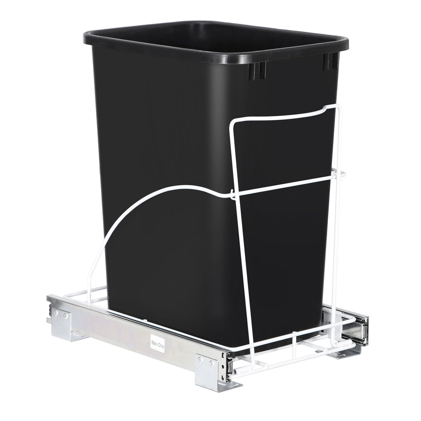 7.6 Gallon Pull out Trash Can Under Counter Cabinet Waste Container for Kitchen