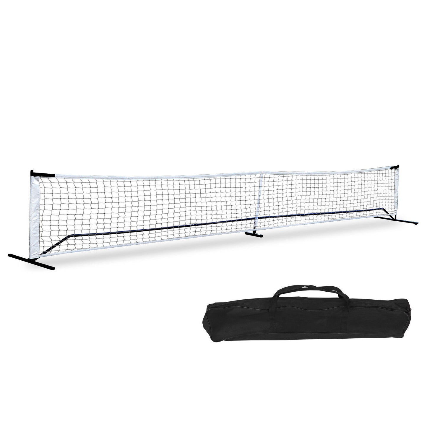 Portable Pickleball Game Tennis Net Powder Coated Frame Yard w/ Carry Bag&Stakes
