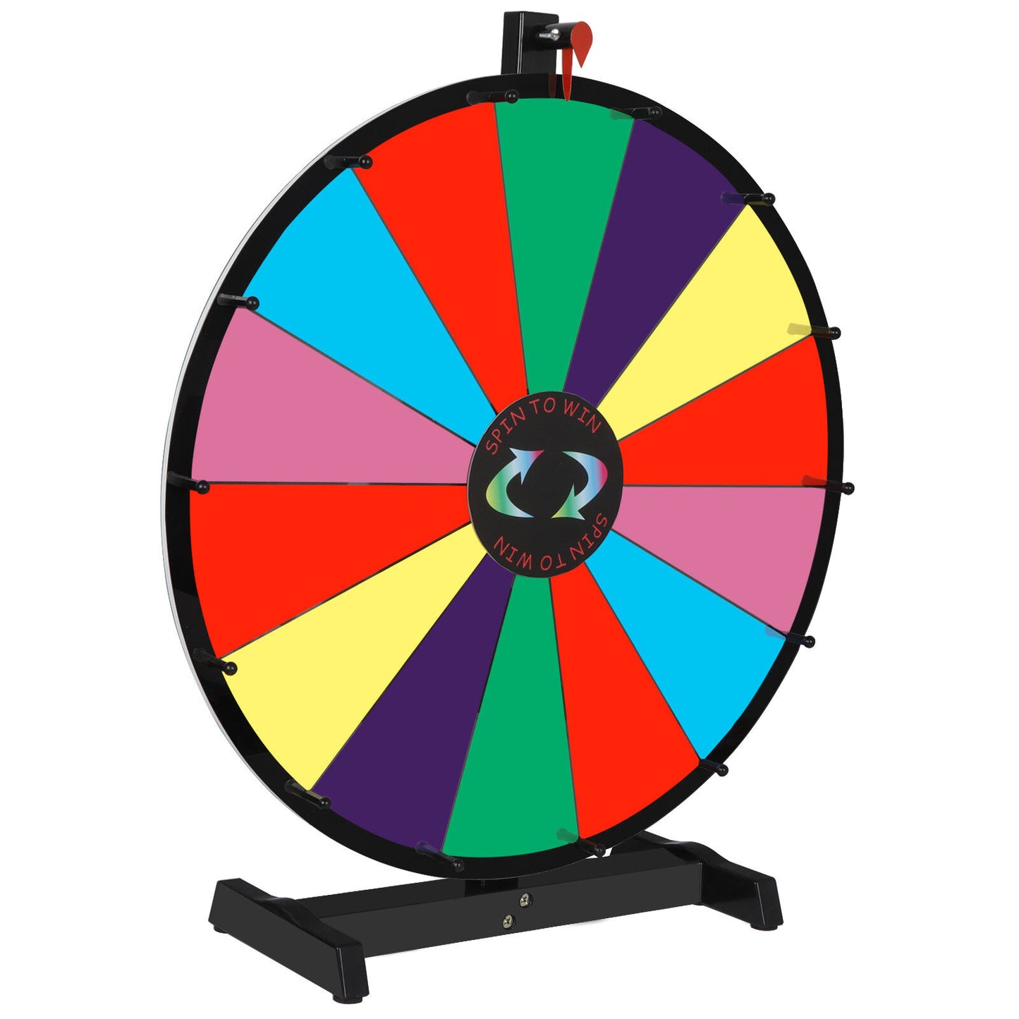 24" Prize Wheel Customizable Color Erasable Board W/Sturdy Stand Tradeshows Game
