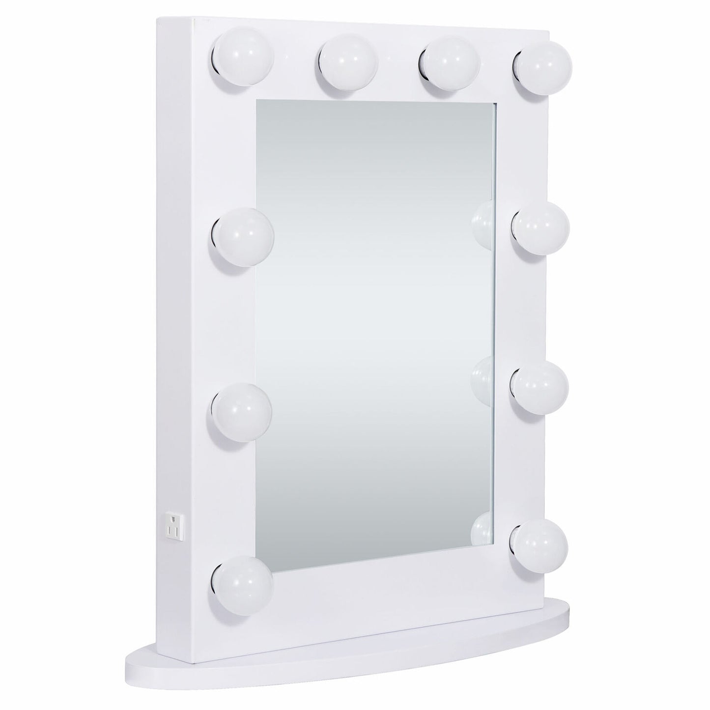 Hollywood Makeup Vanity Mirror w/Lights Bedroom Lighted Standing w/ 12 LED Bulbs