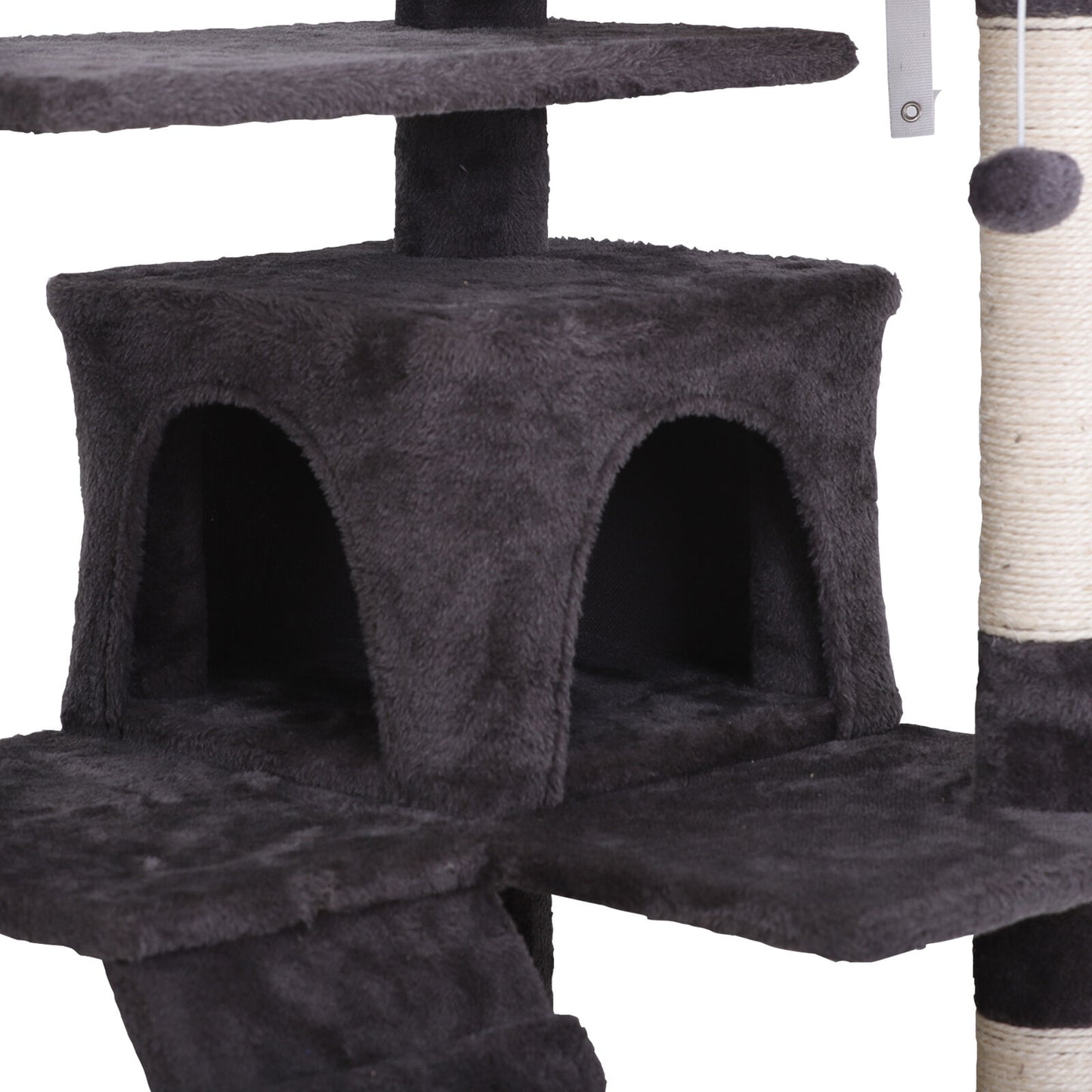 Durable 53" Cat Tree Activity Tower Pet  with Scratching Posts  Ladders Indoor