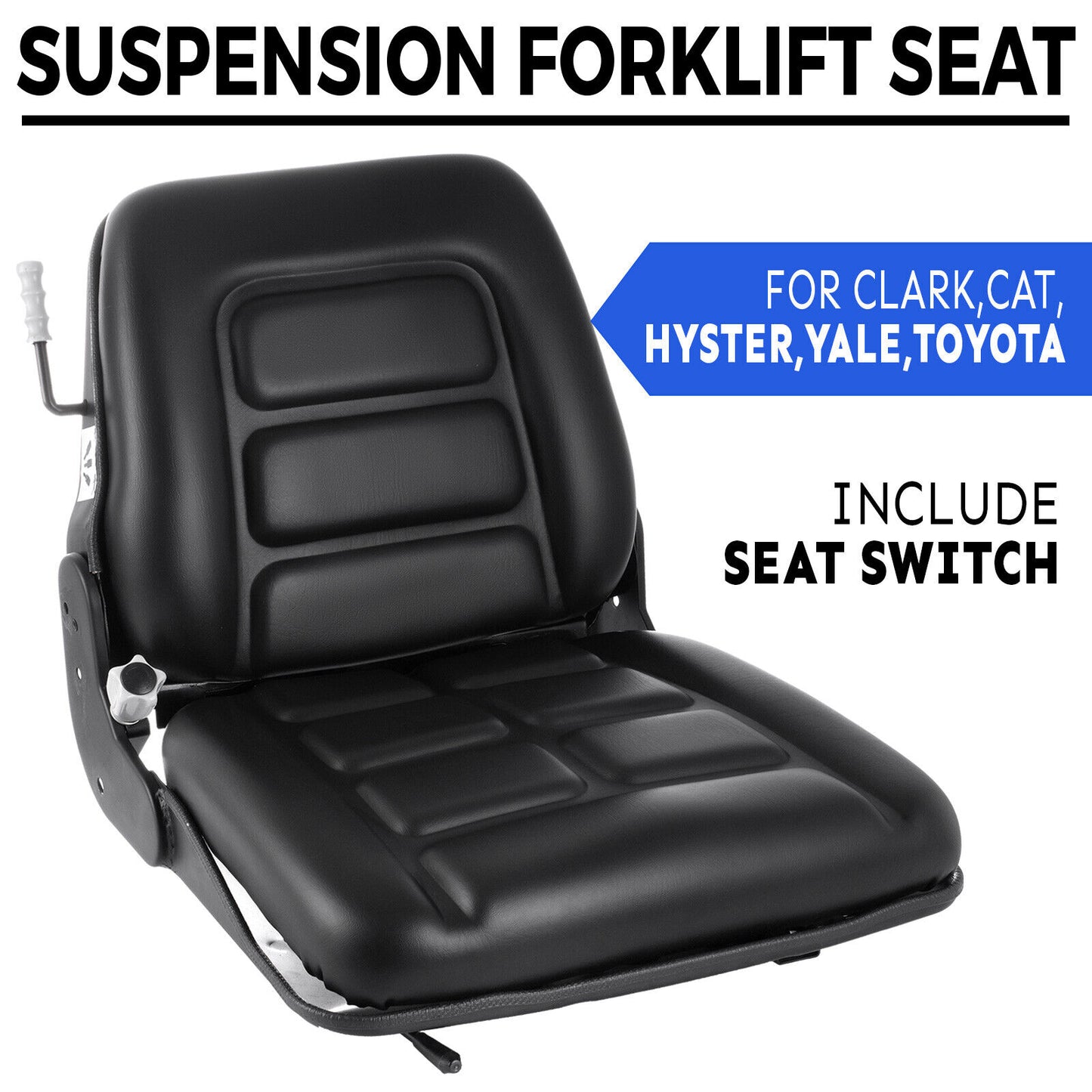 UNIVERSAL VINYL TOYOTA CLARK FORKLIFT SUSPENSION SEAT FIT HYSTER TRACTOR