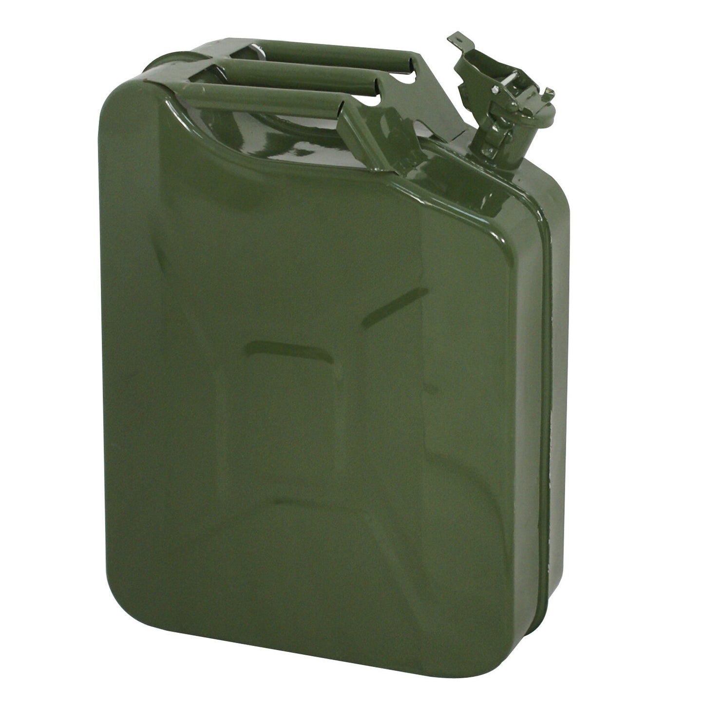 5 PCS Jerry Can 20L Liter (5 Gallons) Steel Tank Gasoline Green w/Spout