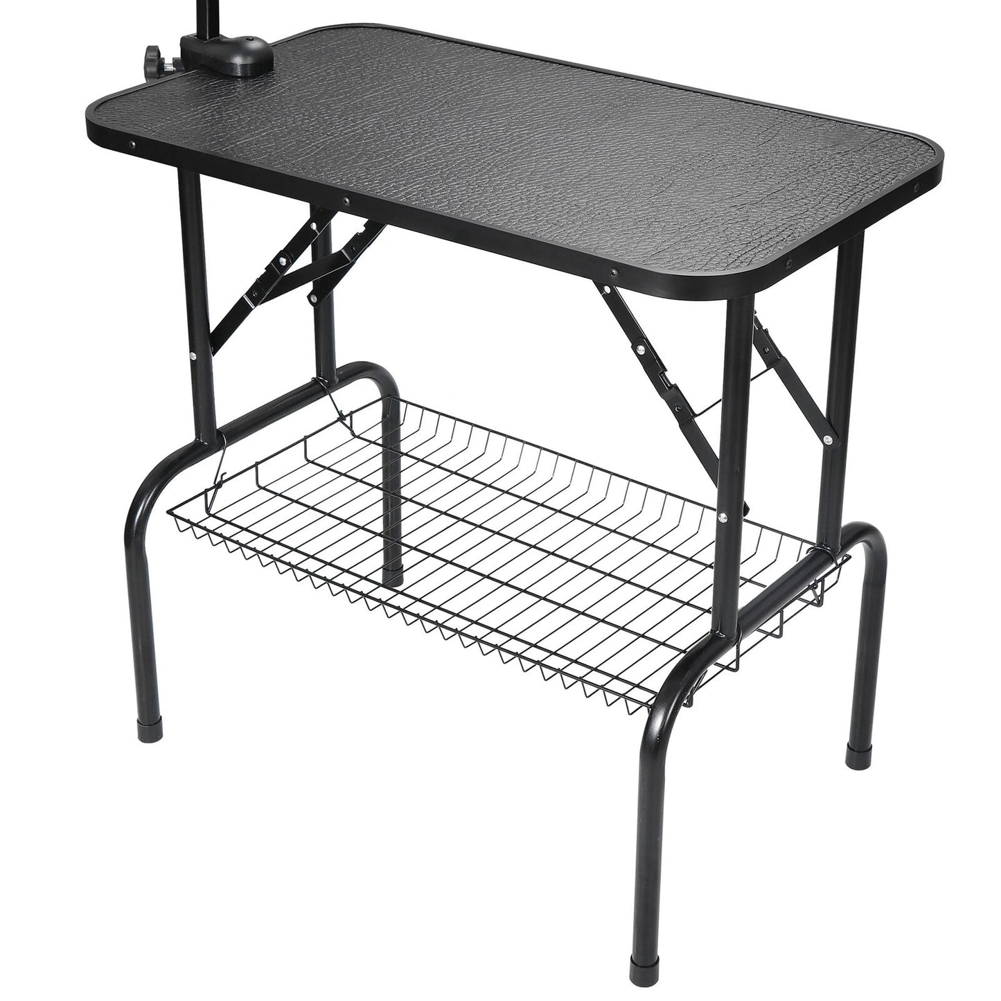 32'' Large Portable Pet Dog Cat Grooming Table Dog Show W/Arm &Noose & Mesh Tray