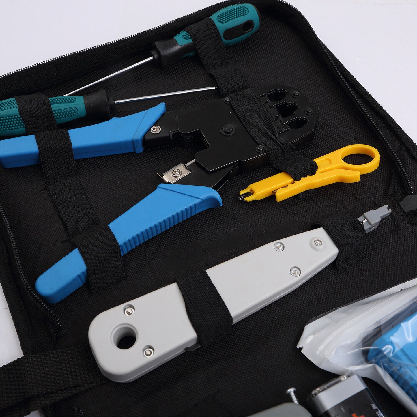 Rj45 Crimping Tool Kit Set For CAT5/CAT6 Lan Cable Tester Network Repair Tools