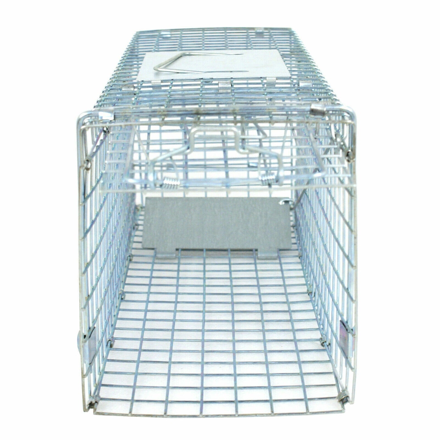 Double Humane Animal Trap 24'' Steel Cage Small Live Rodent Control Rat Squirrel