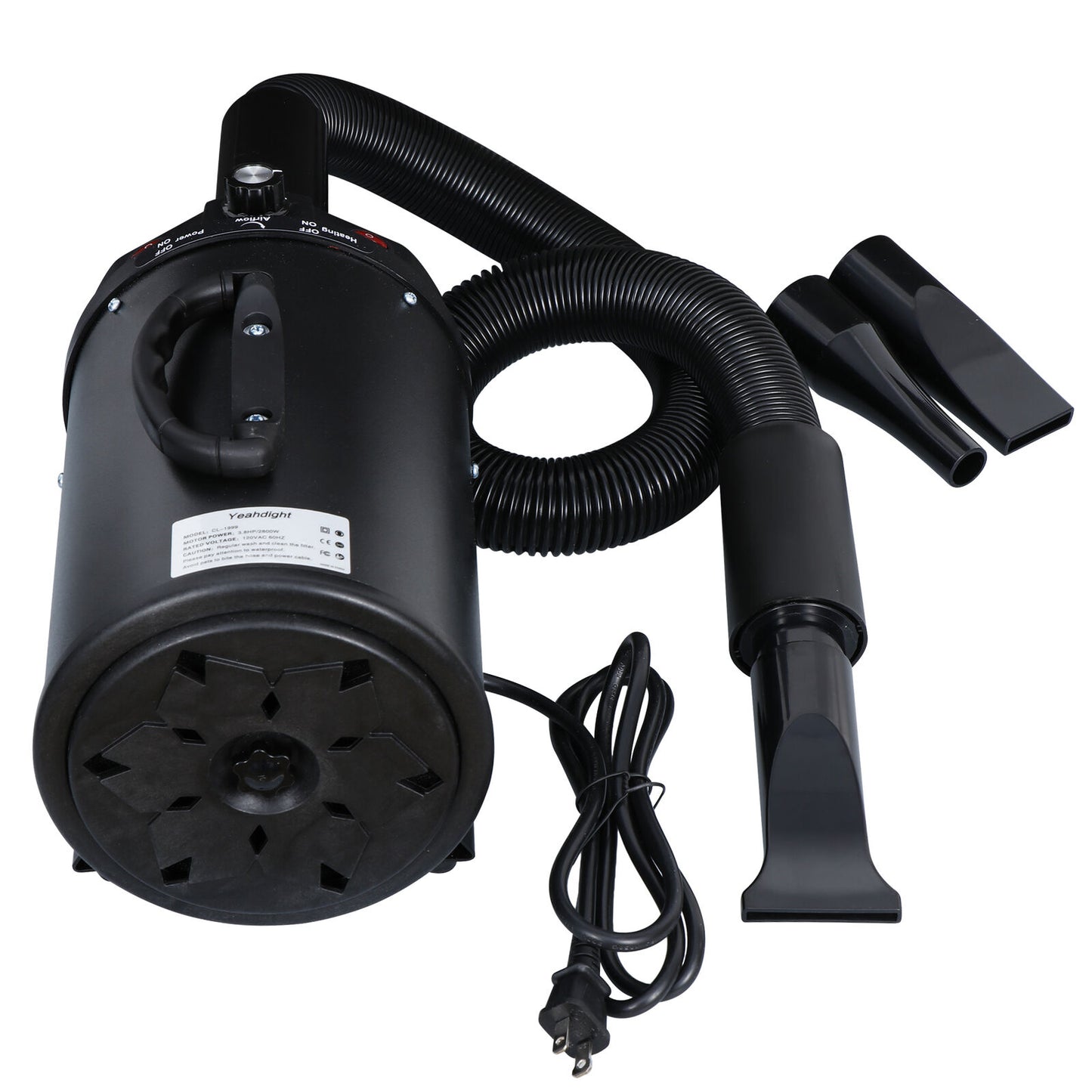 2400W Portable Pet Grooming Quiet Hair Dryer Blow Blaster Blower For Dogs & Cats