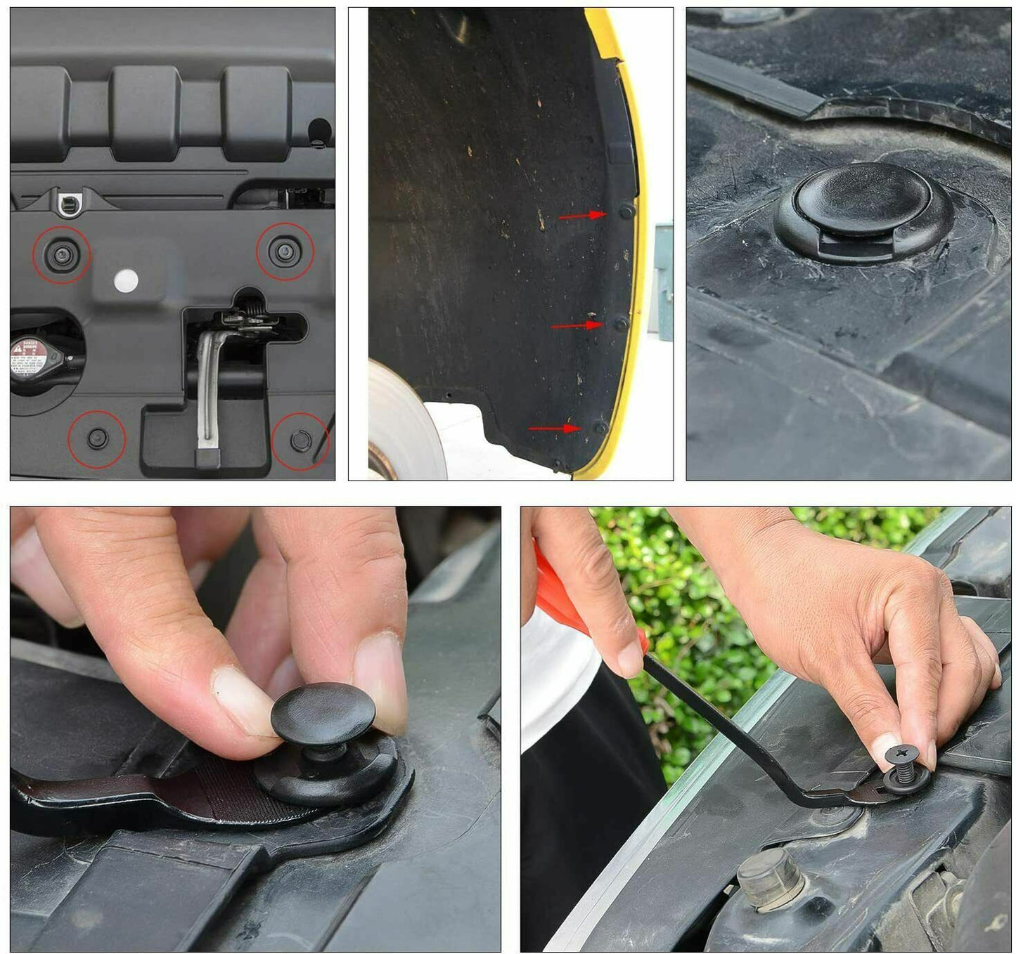 721Pcs Car Retainer Clips Auto Fasteners Push Trim Clips Pin Rivet Bumper Kit