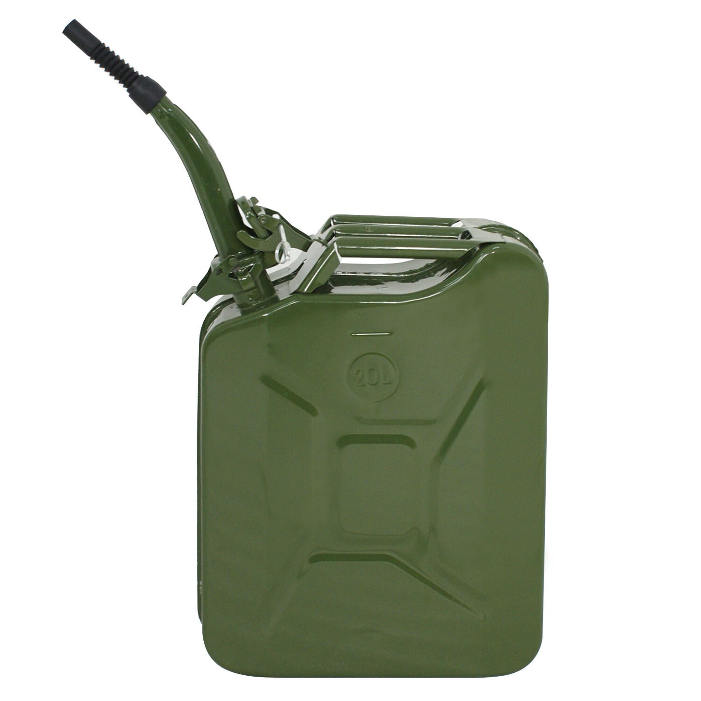 4PC 5 Gallon Military Style Jerry Green Can Storage Steel Tank 20L