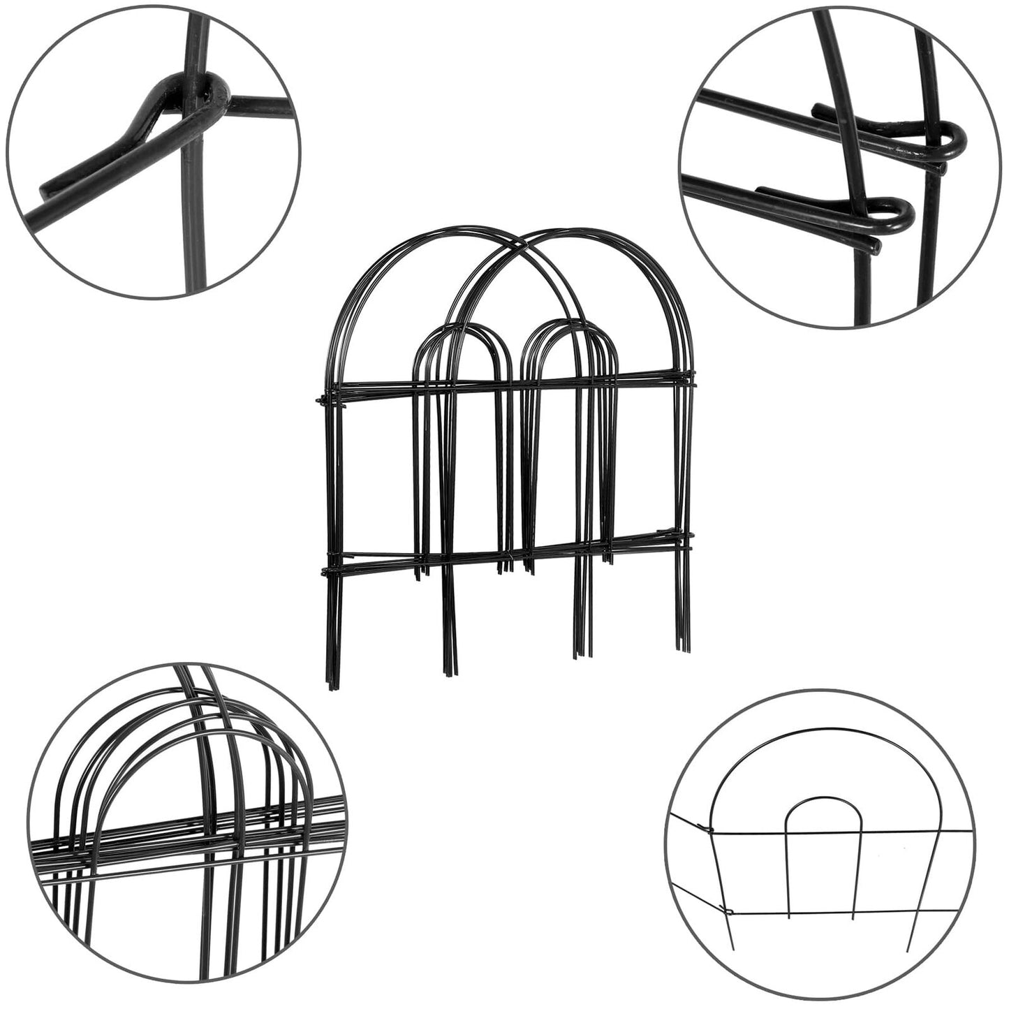 50' X 18" Garden Fence Metal Frame 35 Pieces Customized Personal Yard Protectors