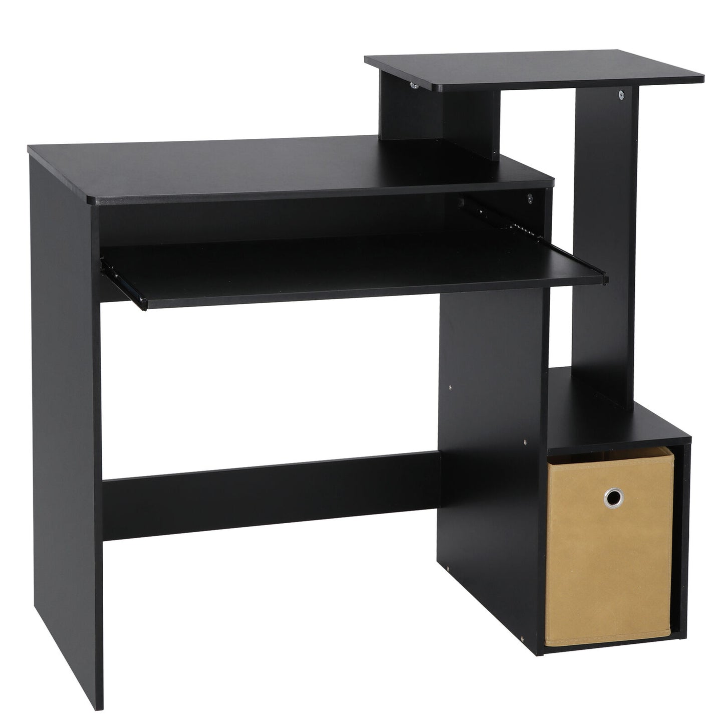 Computer Desk with Shelves Multipurpose Standing Writing Desk Pc Laptop Table