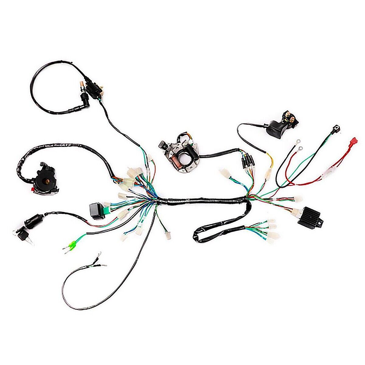 Wire Harness 6 Coil Stator CDI Wiring Harness for 50cc-125cc 150cc GY6 Taotao