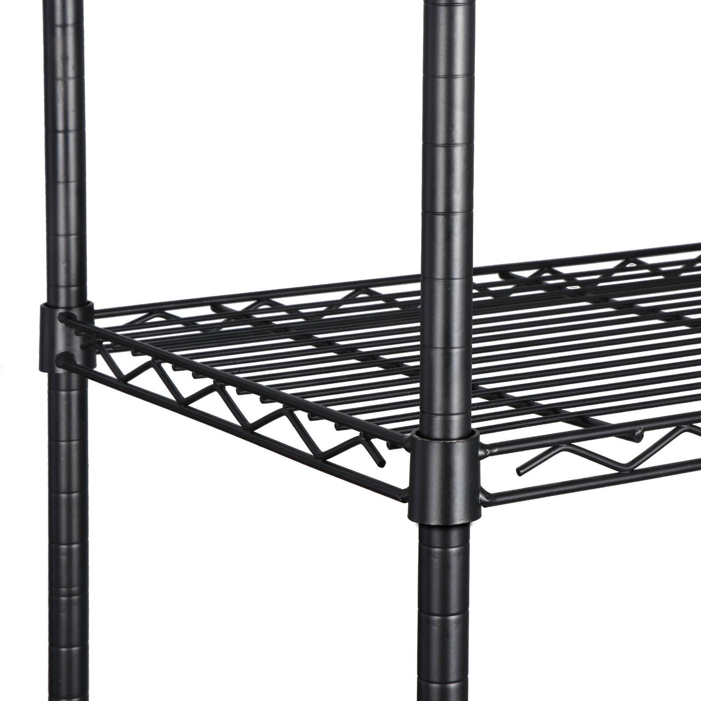 4-Tier Metal Wire Shelf Rack Storage Shelving Organization for Kitchen Garage