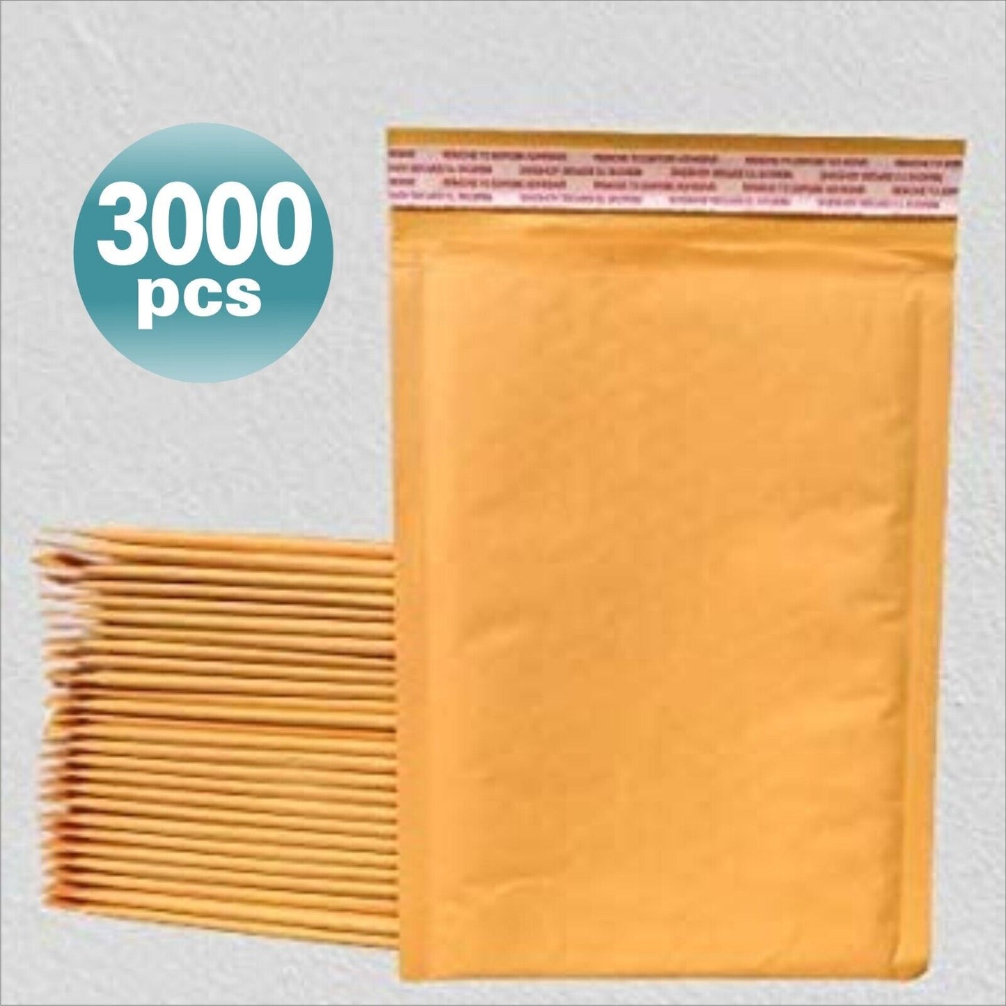 Polycyber3000pcs#0 Kraft Bubble Envelopes Mailers 6 X 9(Economy Quality-Thinner)
