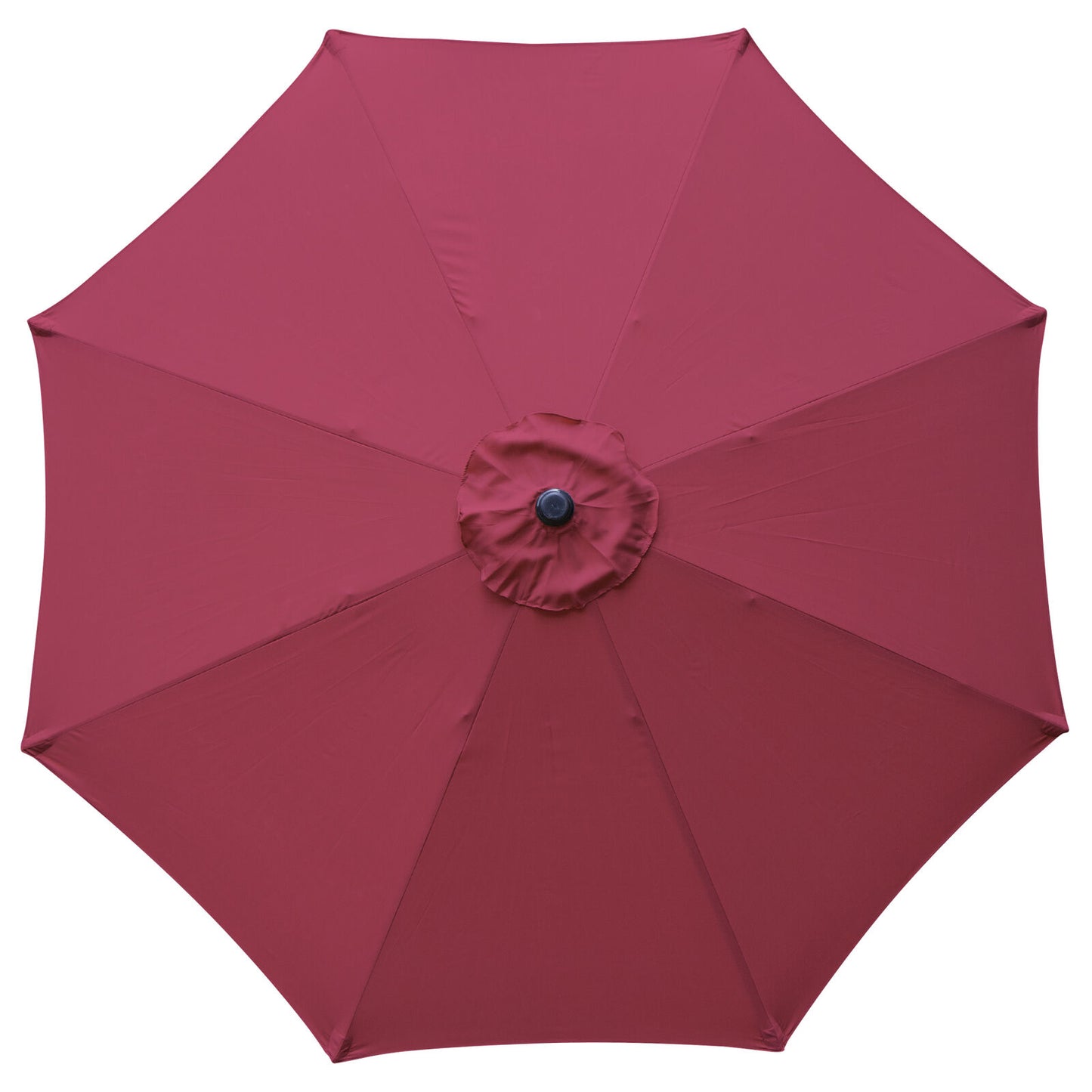 Red Patio 9ft Umbrella Outdoor Market Table Umbrella with Push Button Tilt Crank